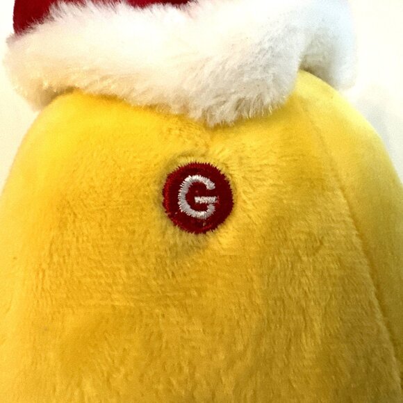 Gemmy Christmas Emoji Plush Dances and Sings Jingle Bells With Santa Hat 7" Rare - Picture 3 of 8